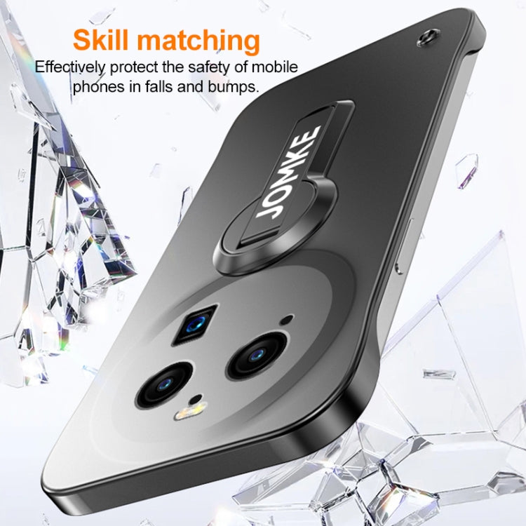 For OPPO Find X6 Pro Baking Varnish 360 Rotate Holder No Frame PC Phone Case