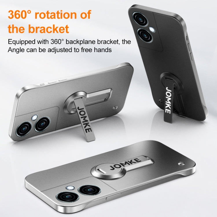 For OPPO K11 Baking Varnish 360 Rotate Holder No Frame PC Phone Case