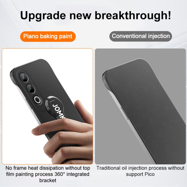 For OPPO K12 Baking Varnish 360 Rotate Holder No Frame PC Phone Case