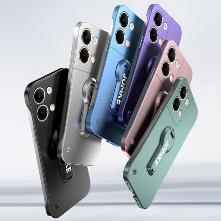 For OPPO Reno9 Baking Varnish 360 Rotate Holder No Frame PC Phone Case
