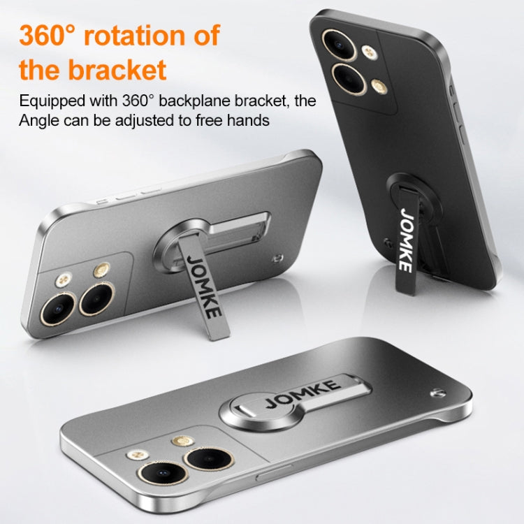 For OPPO Reno9 Pro Baking Varnish 360 Rotate Holder No Frame PC Phone Case