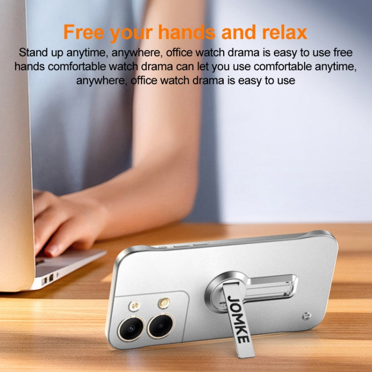 For OPPO Reno9 Pro Baking Varnish 360 Rotate Holder No Frame PC Phone Case