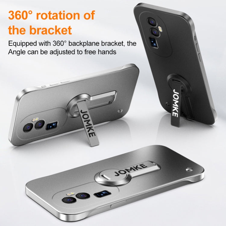 For OPPO Reno10 Pro+ Baking Varnish 360 Rotate Holder No Frame PC Phone Case
