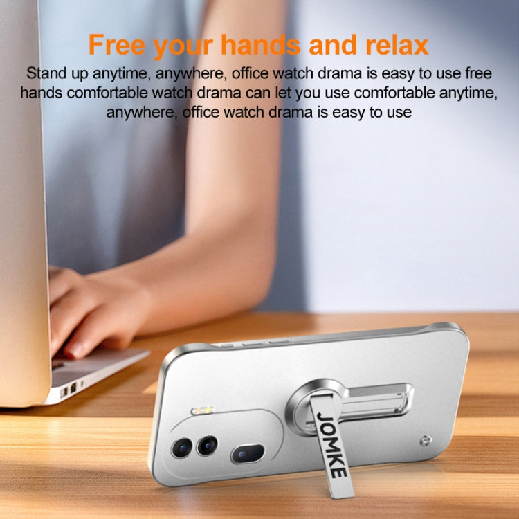 For OPPO Reno11 Pro Baking Varnish 360 Rotate Holder No Frame PC Phone Case