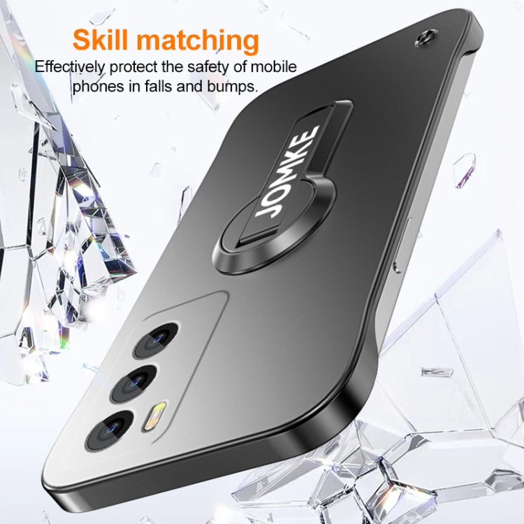 For OPPO Reno12 Baking Varnish 360 Rotate Holder No Frame PC Phone Case