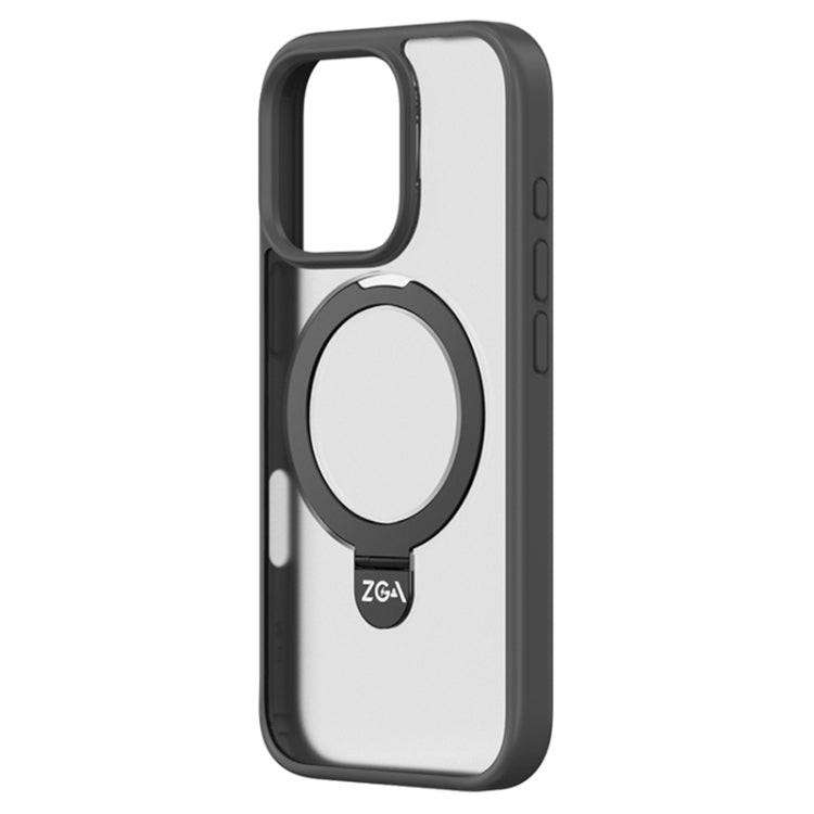For iPhone 16 Pro ZGA Magsafe Holder PC Hybrid TPU Phone Case