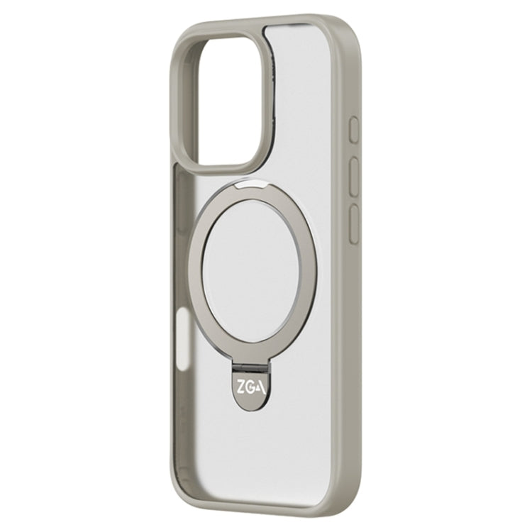 For iPhone 16 Pro ZGA Magsafe Holder PC Hybrid TPU Phone Case