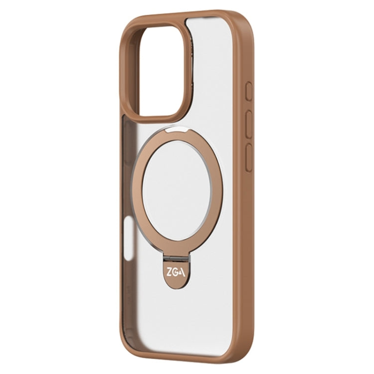 For iPhone 16 Pro ZGA Magsafe Holder PC Hybrid TPU Phone Case