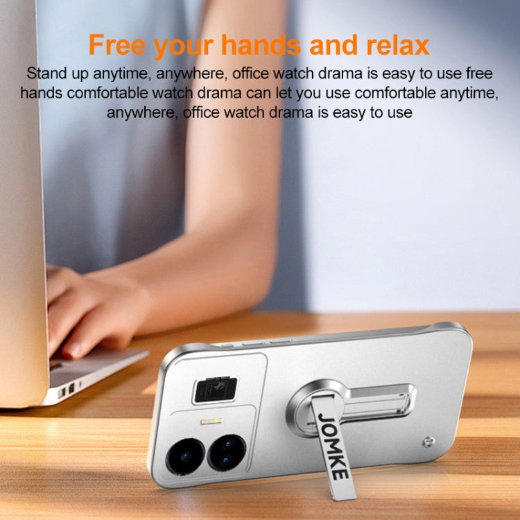 For Realme GT Neo5 Baking Varnish 360 Rotate Holder No Frame PC Phone Case