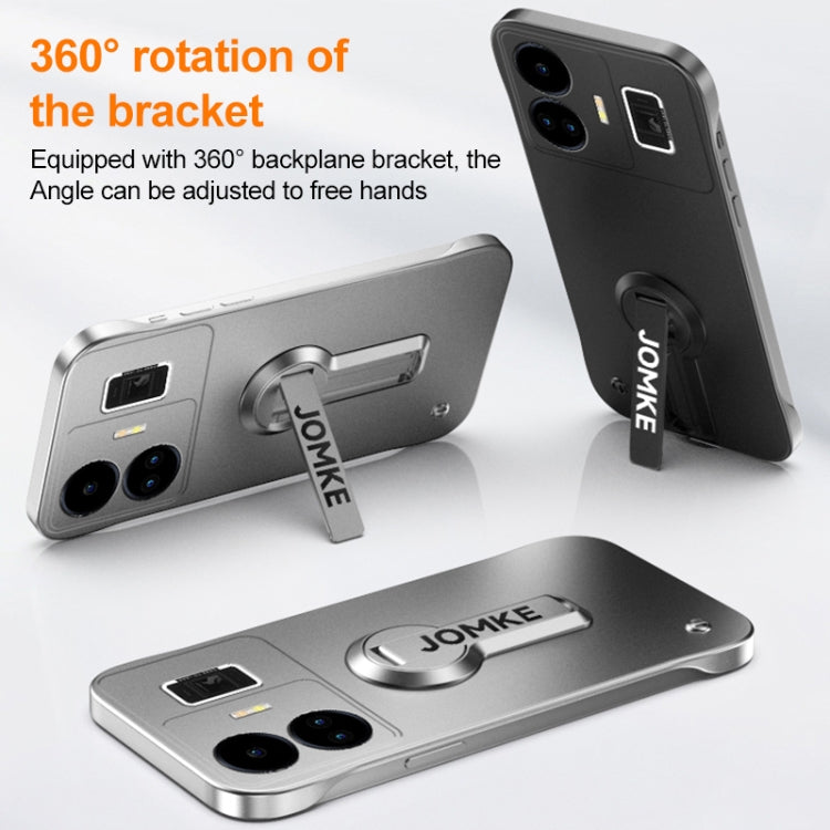 For Realme GT Neo5 Baking Varnish 360 Rotate Holder No Frame PC Phone Case