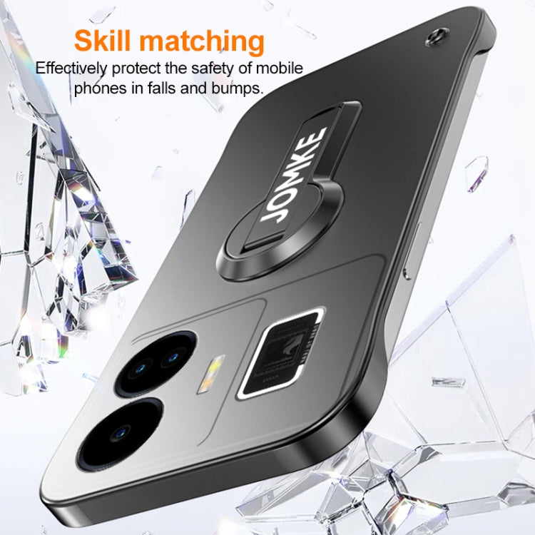 For Realme GT Neo5 Baking Varnish 360 Rotate Holder No Frame PC Phone Case