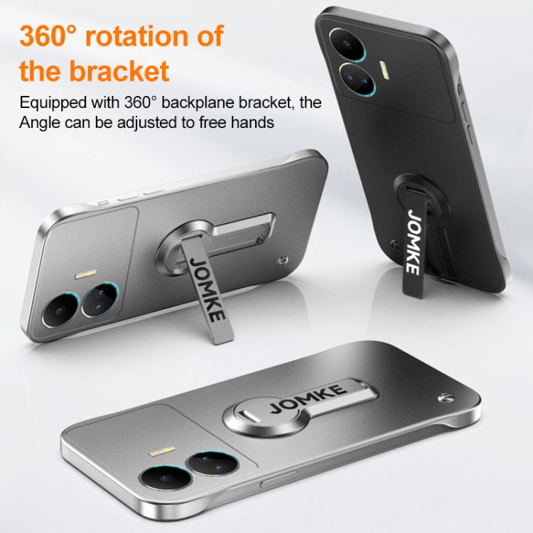 For Realme GT Neo5 SE Baking Varnish 360 Rotate Holder No Frame PC Phone Case