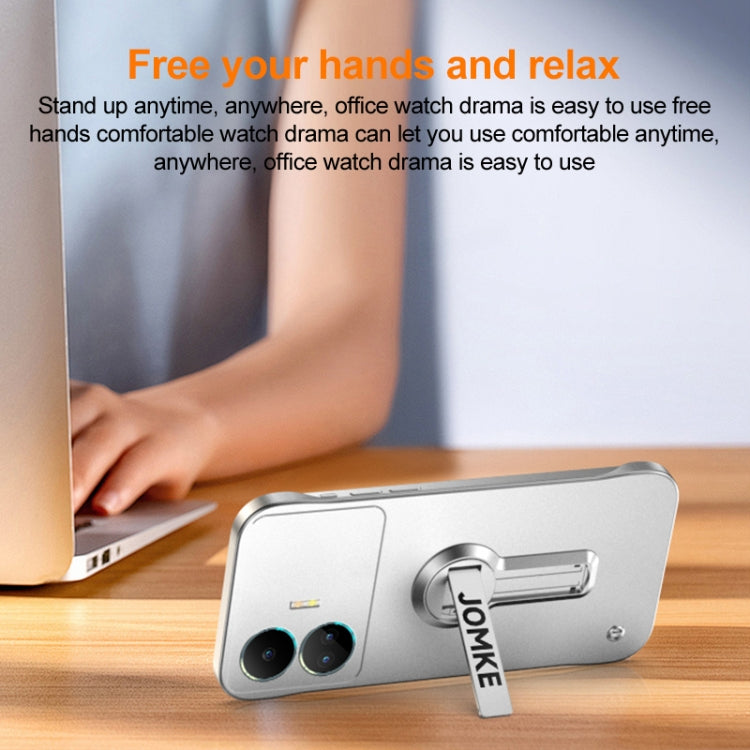 For Realme GT Neo5 SE Baking Varnish 360 Rotate Holder No Frame PC Phone Case