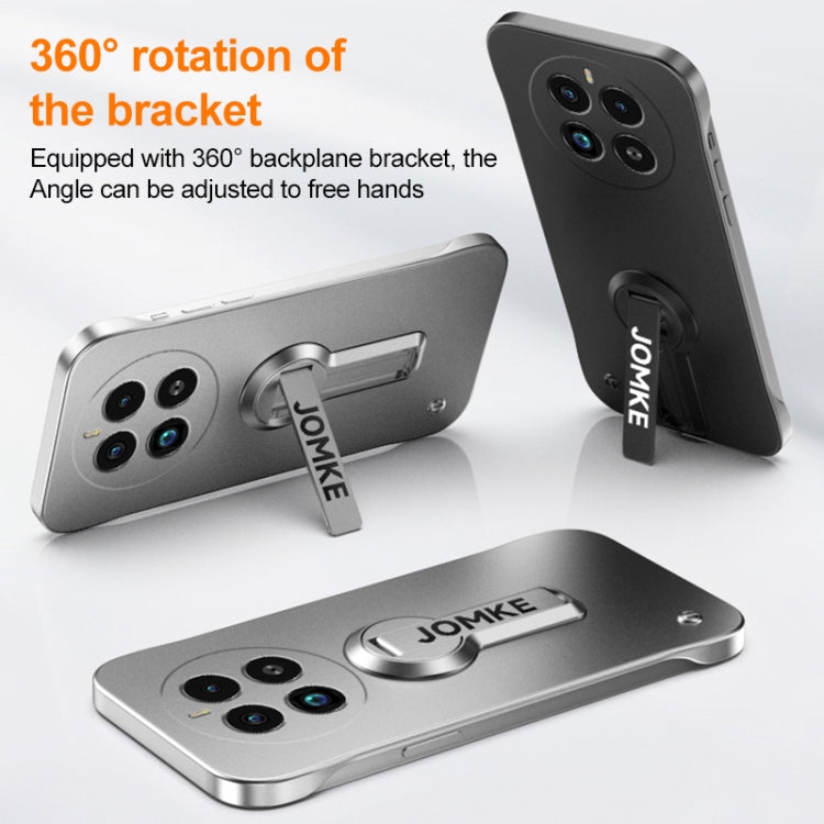 For Realme GT5 Pro Baking Varnish 360 Rotate Holder No Frame PC Phone Case