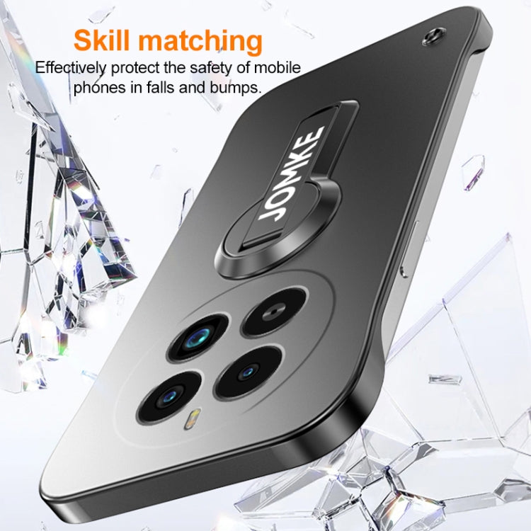 For Realme GT5 Pro Baking Varnish 360 Rotate Holder No Frame PC Phone Case