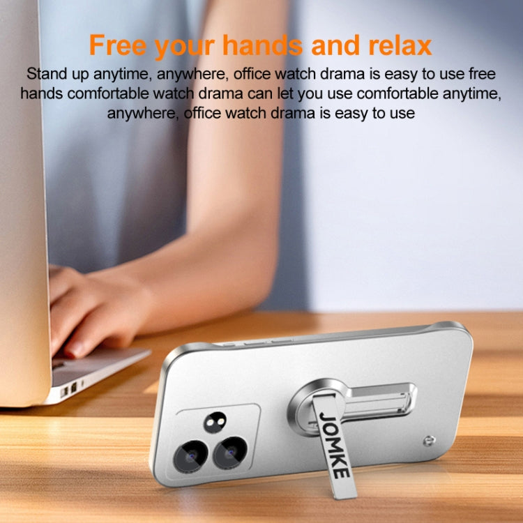 For Realme GT Neo6 SE Baking Varnish 360 Rotate Holder No Frame PC Phone Case