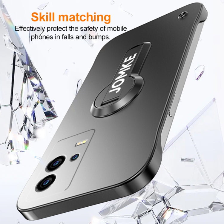 For vivo iQOO 8 Baking Varnish 360 Rotate Holder No Frame PC Phone Case