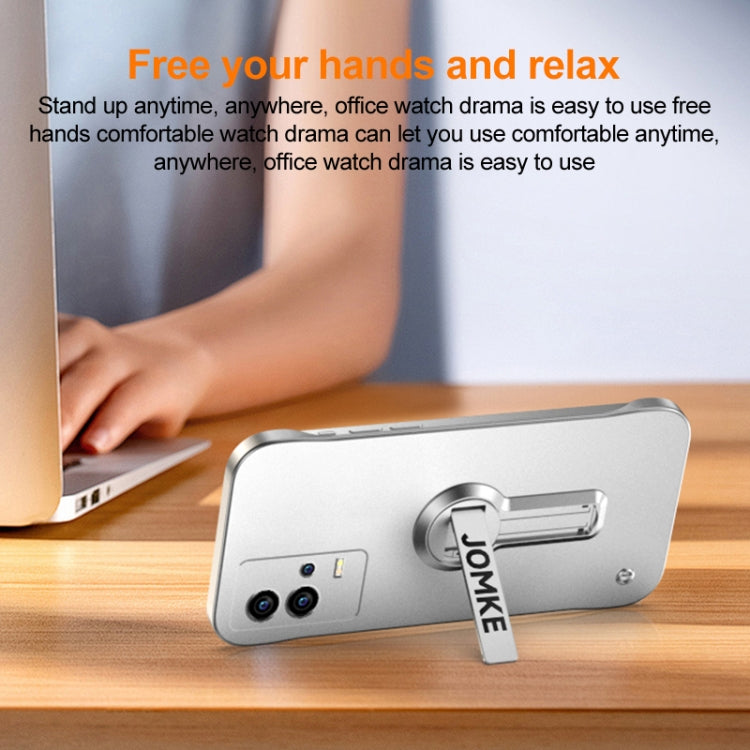 For vivo iQOO 8 Pro Baking Varnish 360 Rotate Holder No Frame PC Phone Case
