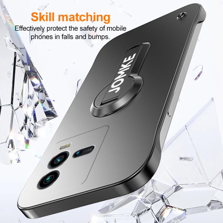 For vivo iQOO 10 Baking Varnish 360 Rotate Holder No Frame PC Phone Case