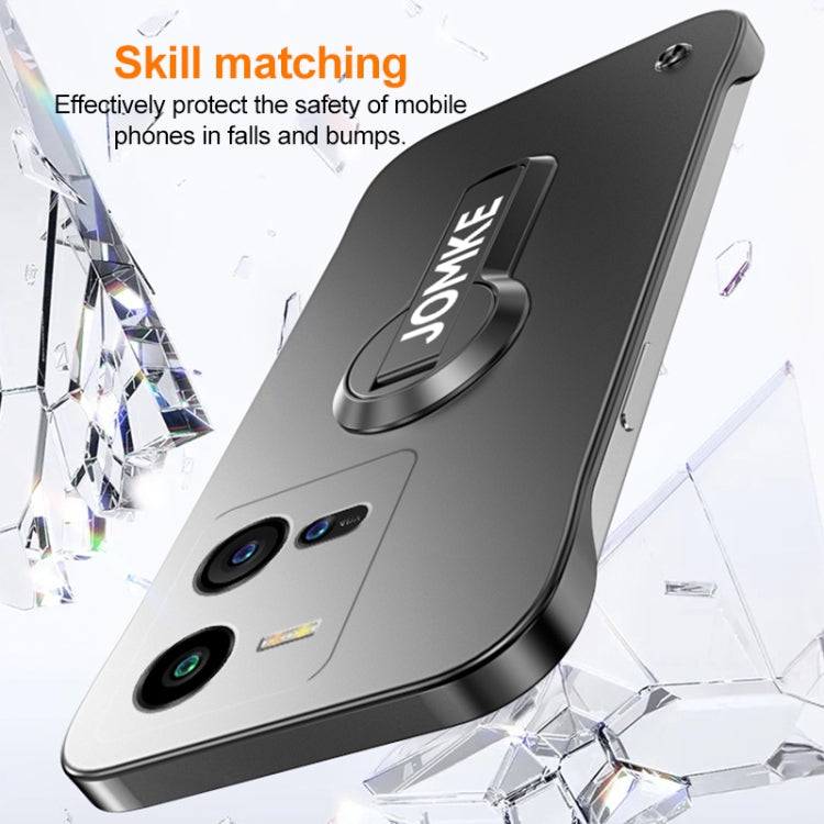 For vivo iQOO 10 Pro Baking Varnish 360 Rotate Holder No Frame PC Phone Case