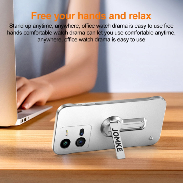 For vivo iQOO 10 Pro Baking Varnish 360 Rotate Holder No Frame PC Phone Case