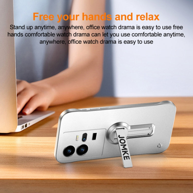 For vivo iQOO 11 Pro Baking Varnish 360 Rotate Holder No Frame PC Phone Case