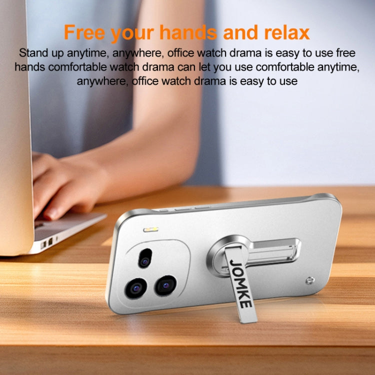 For vivo iQOO 12 Pro Baking Varnish 360 Rotate Holder No Frame PC Phone Case
