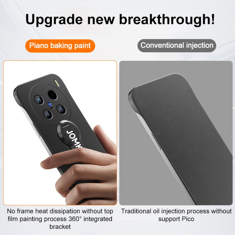 For vivo X100 Ultra Baking Varnish 360 Rotate Holder No Frame PC Phone Case