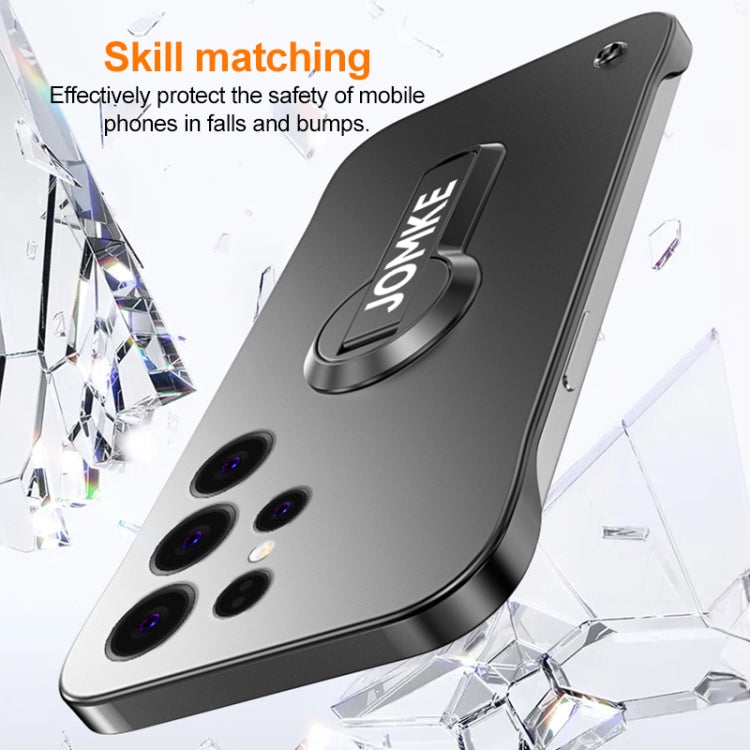 For Samsung Galaxy S24 Ultra 5G Baking Varnish 360 Rotate Holder No Frame PC Phone Case