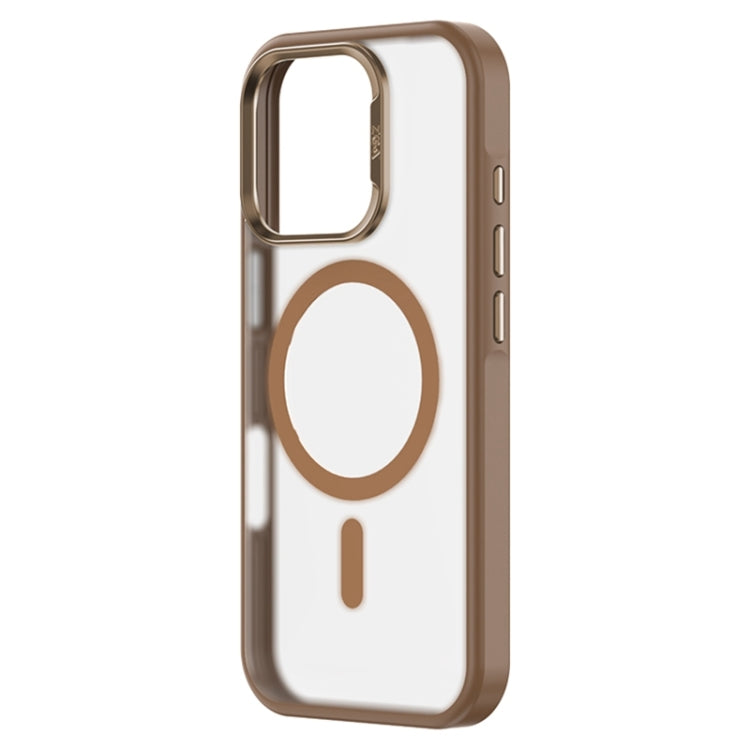 For iPhone 16 Pro Max ZGA Magsafe Frosted PC Hybrid TPU Phone Case