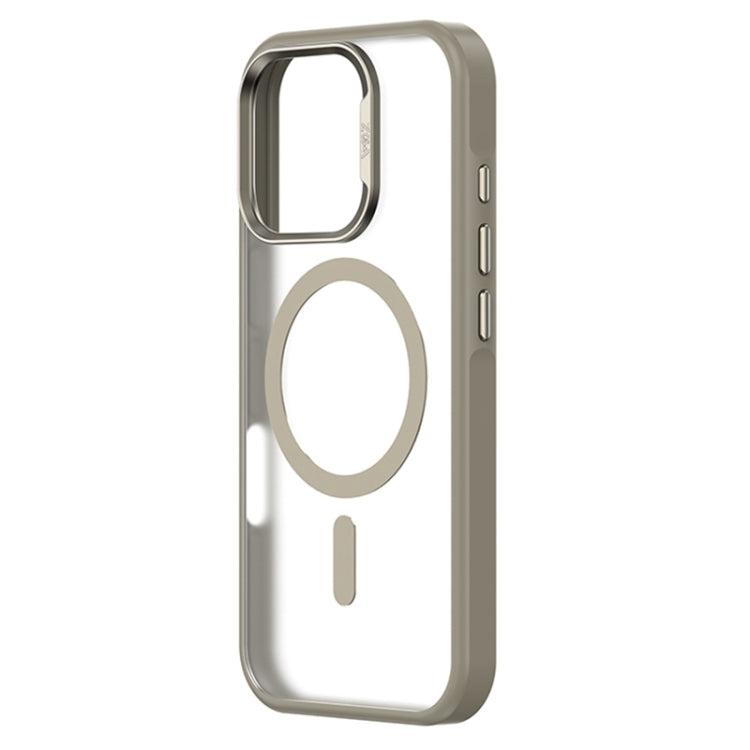 For iPhone 16 Pro ZGA Magsafe Frosted PC Hybrid TPU Phone Case