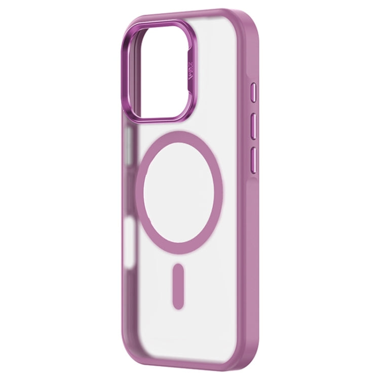 For iPhone 16 ZGA Magsafe Frosted PC Hybrid TPU Phone Case