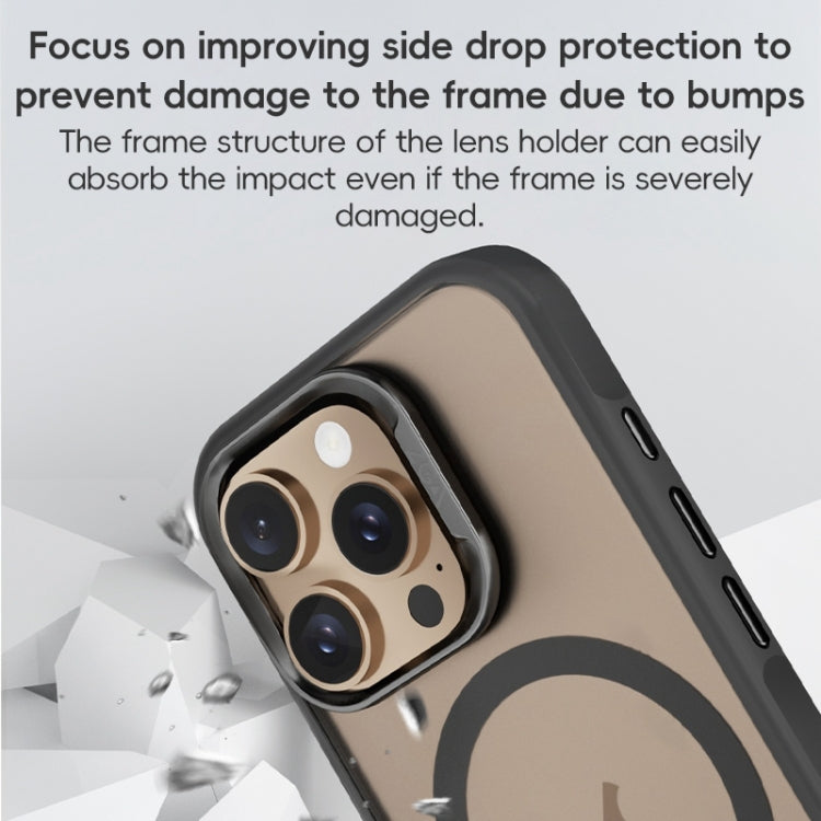 For iPhone 16 Plus ZGA Magsafe Frosted PC Hybrid TPU Phone Case