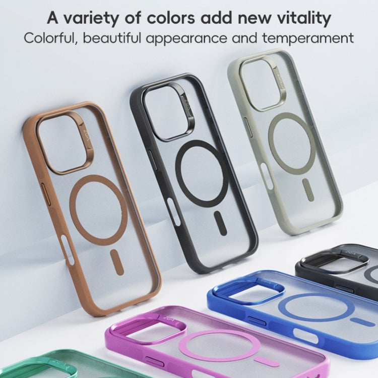 For iPhone 16 Plus ZGA Magsafe Frosted PC Hybrid TPU Phone Case