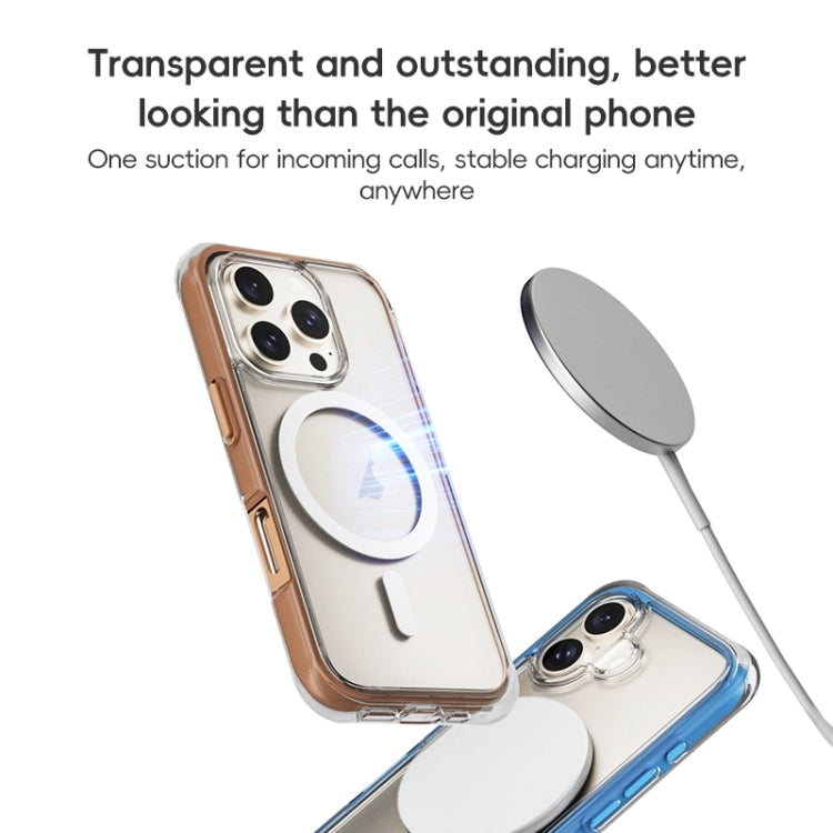 For iPhone 16 Plus ZGA Colorful Airbag Magsafe PC Hybrid TPU Phone Case