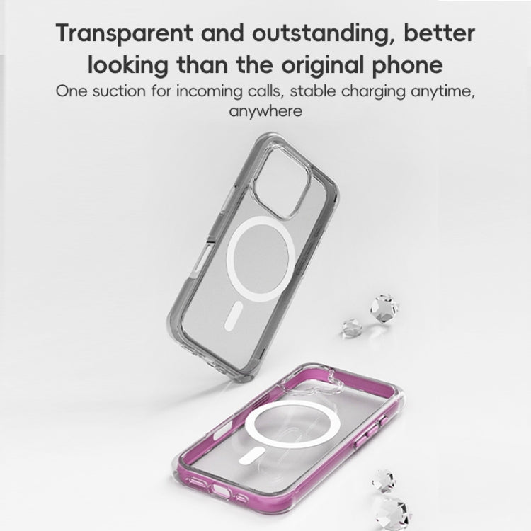 For iPhone 16 ZGA Colorful Airbag Magsafe PC Hybrid TPU Phone Case