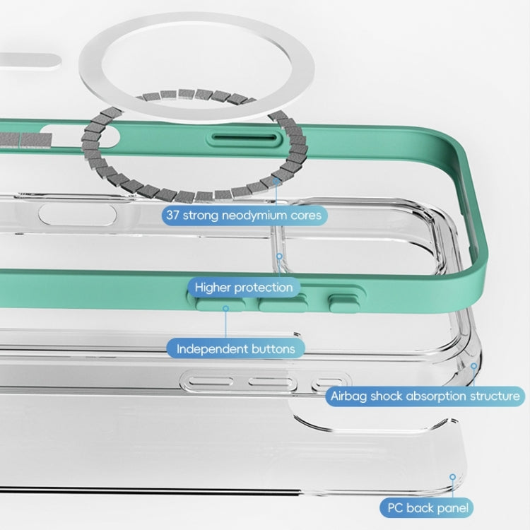 For iPhone 16 Pro Max ZGA Colorful Airbag Magsafe PC Hybrid TPU Phone Case