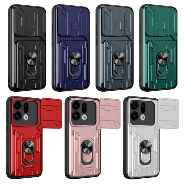 For OPPO Find X9 Sliding Camshield TPU+PC Phone Case with Card Slot