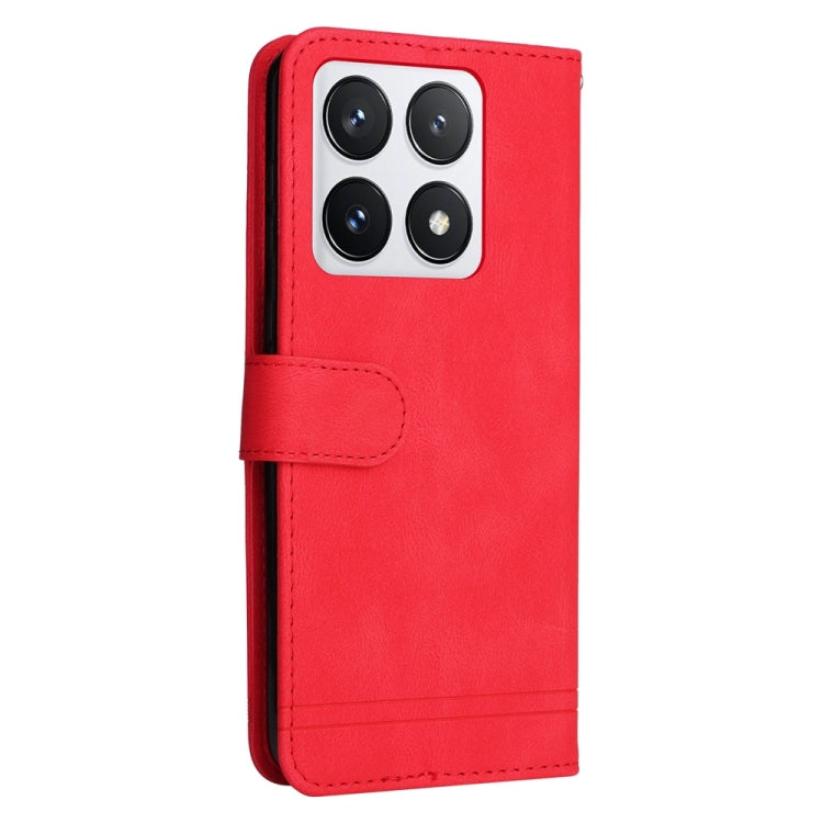 For Xiaomi 14T Pro Skin Feel Life Tree Metal Button Leather Phone Case