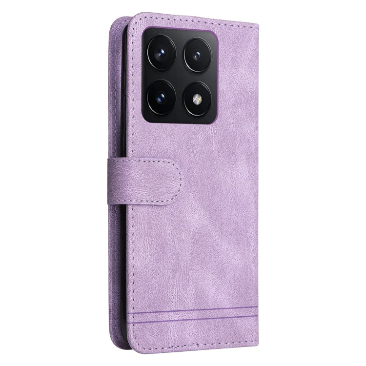For Xiaomi 14T Skin Feel Life Tree Metal Button Leather Phone Case