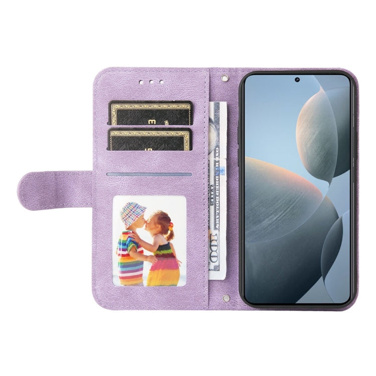 For Xiaomi 14T Skin Feel Life Tree Metal Button Leather Phone Case