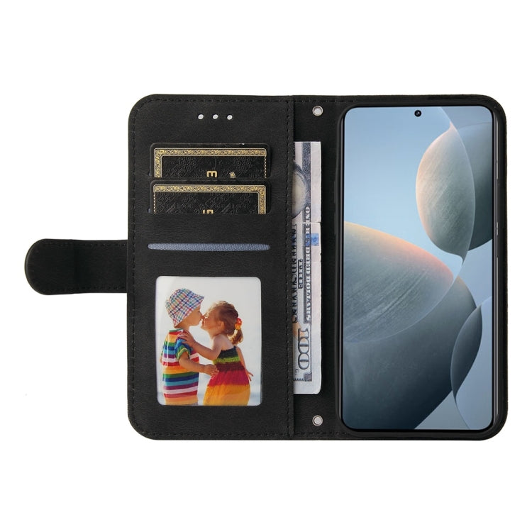 For Xiaomi 14T Skin Feel Life Tree Metal Button Leather Phone Case