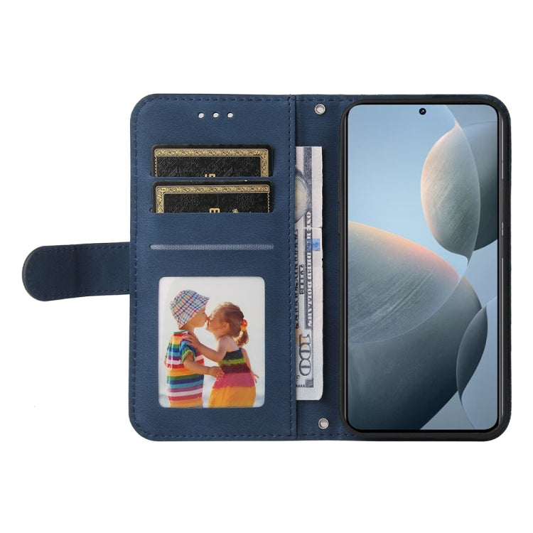 For Xiaomi 14T Skin Feel Life Tree Metal Button Leather Phone Case