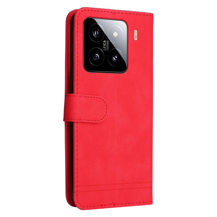 For Xiaomi 15 Skin Feel Life Tree Metal Button Leather Phone Case