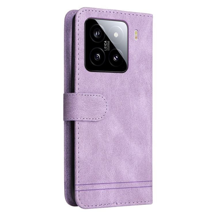 For Xiaomi 15 Skin Feel Life Tree Metal Button Leather Phone Case