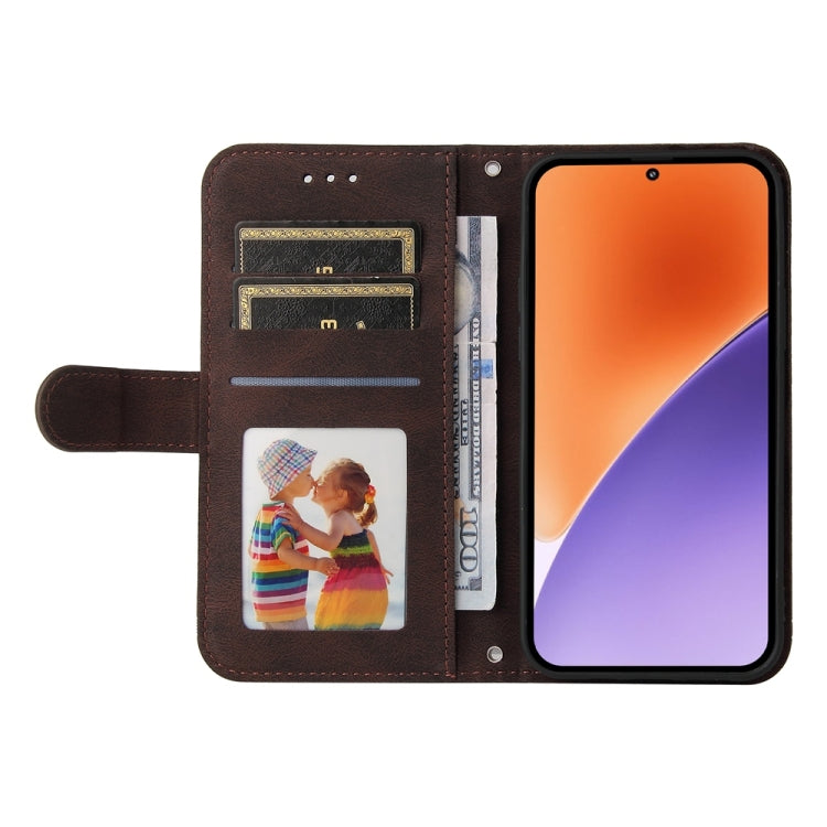 For Xiaomi 15 Skin Feel Life Tree Metal Button Leather Phone Case