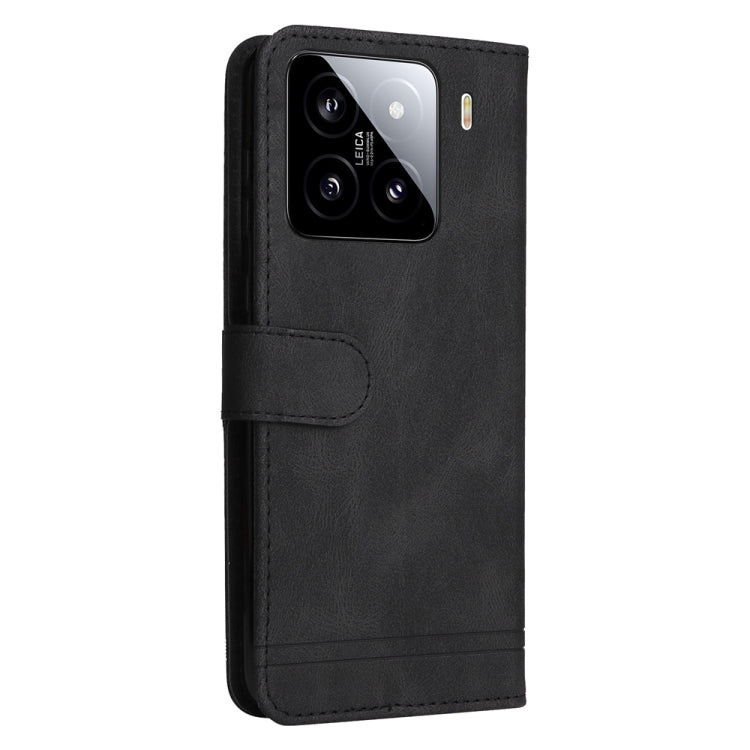 For Xiaomi 15 Skin Feel Life Tree Metal Button Leather Phone Case
