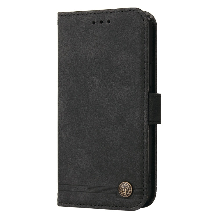 For Xiaomi 15 Pro Skin Feel Life Tree Metal Button Leather Phone Case