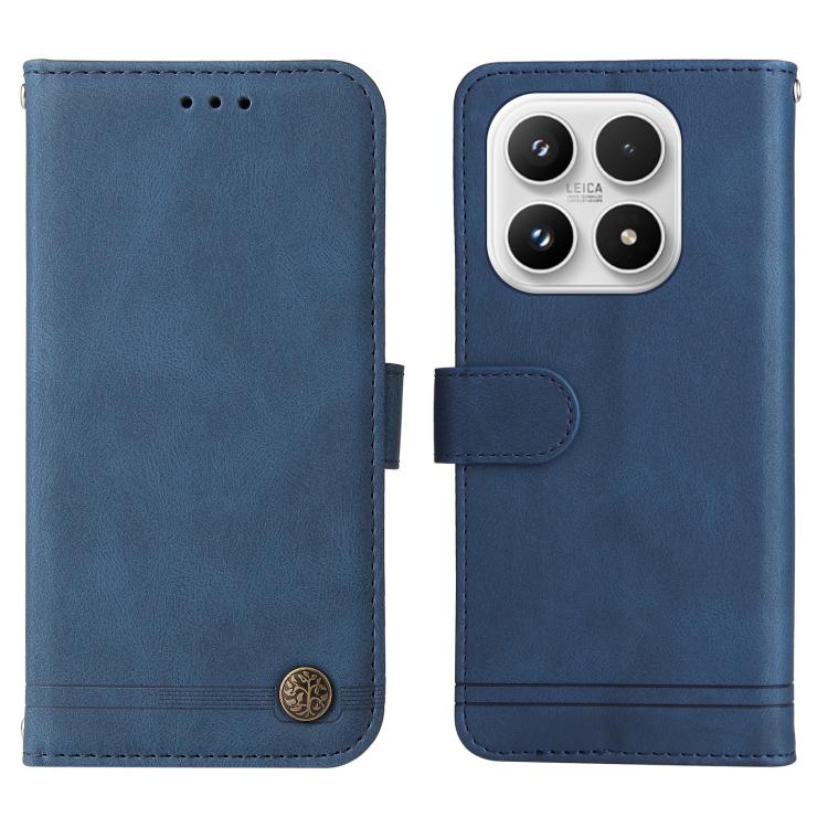For Xiaomi 17 Skin Feel Life Tree Metal Button Leather Phone Case