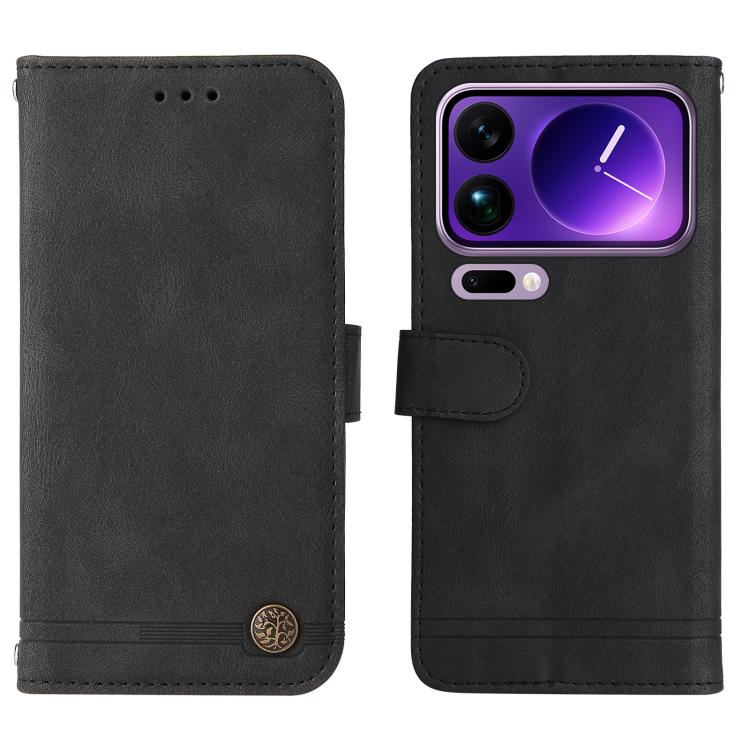For Xiaomi 17 Pro Max Skin Feel Life Tree Metal Button Leather Phone Case